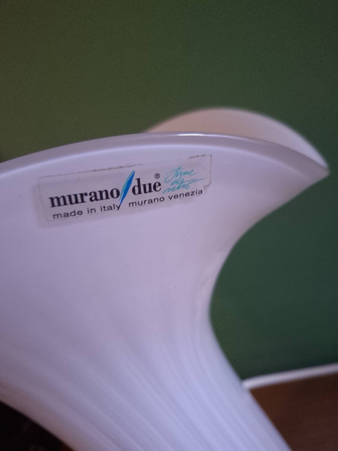 Lampe années 80'S en verre soufflé Murano