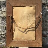 Old mirror wooden frame 33x42cm