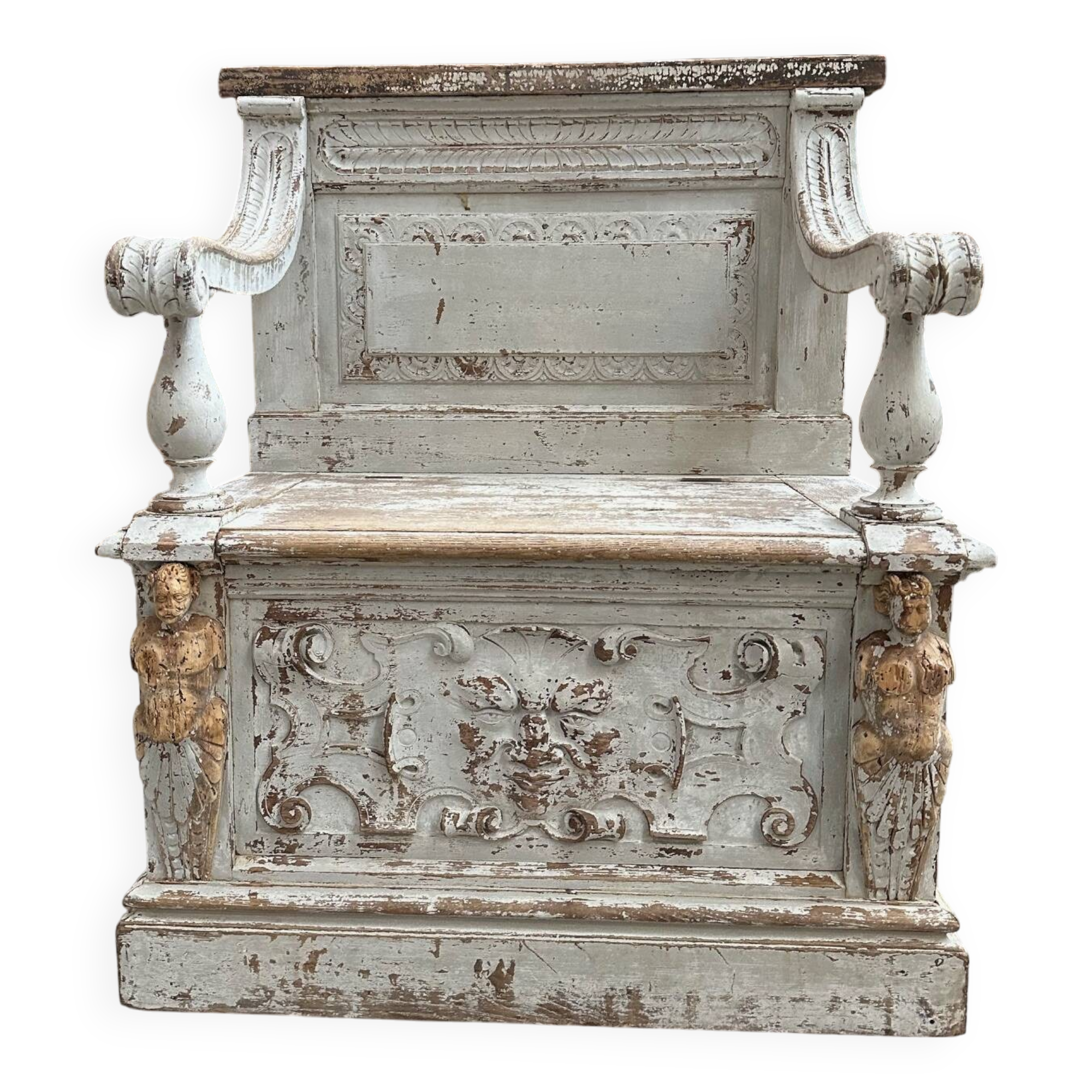 19th century church bench