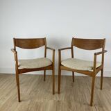 Pair of Danish armchairs by PE Jorgensen