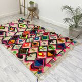 Handmade Moroccan Berber carpet 253 x 146 CM