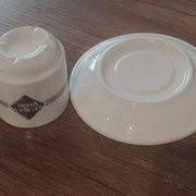 Lot of 6 vintage Jacques Vabre cups and 7 saucers from the 70s/80s.