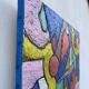Abstract geometric coloured painting