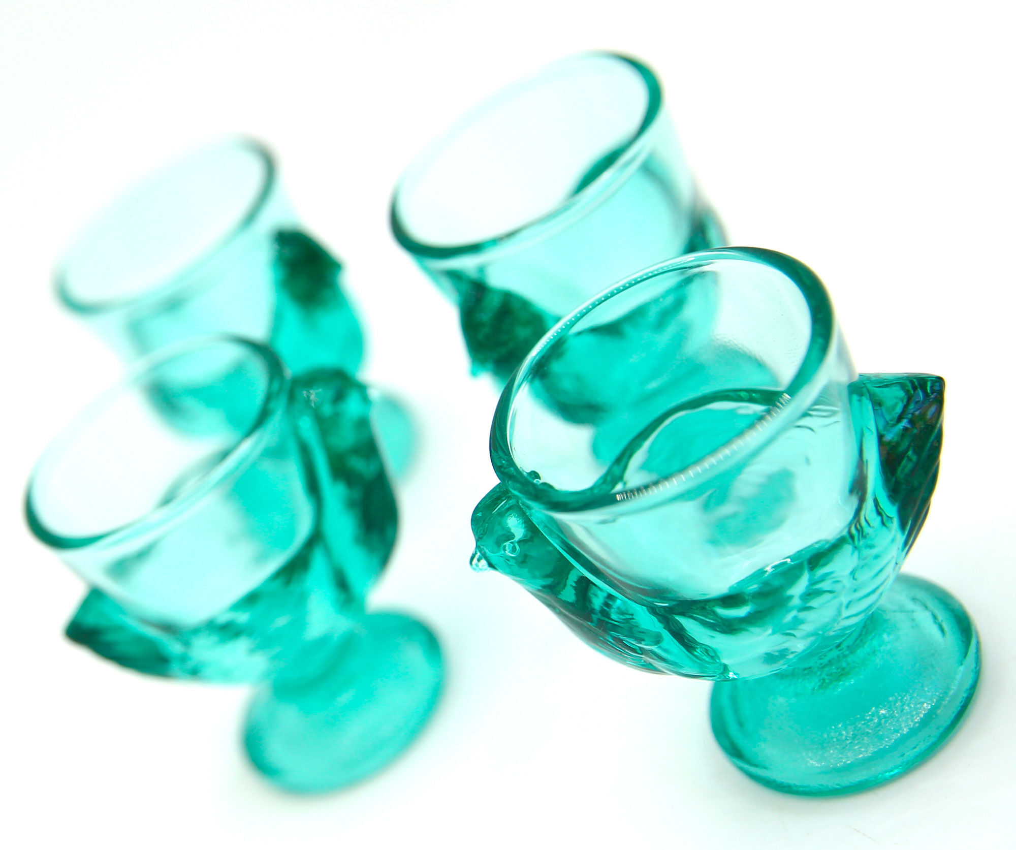 Set of 4 Luminarc coquetiers in glass
