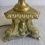 Bronze candlestick lamp base