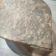 Table basse en marbre, forme goutte d'eau vieux rose