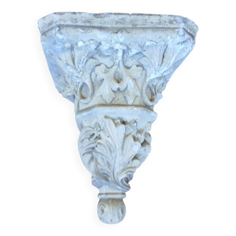 Stand, corbel, wall console (small) in stucco leaf ornament