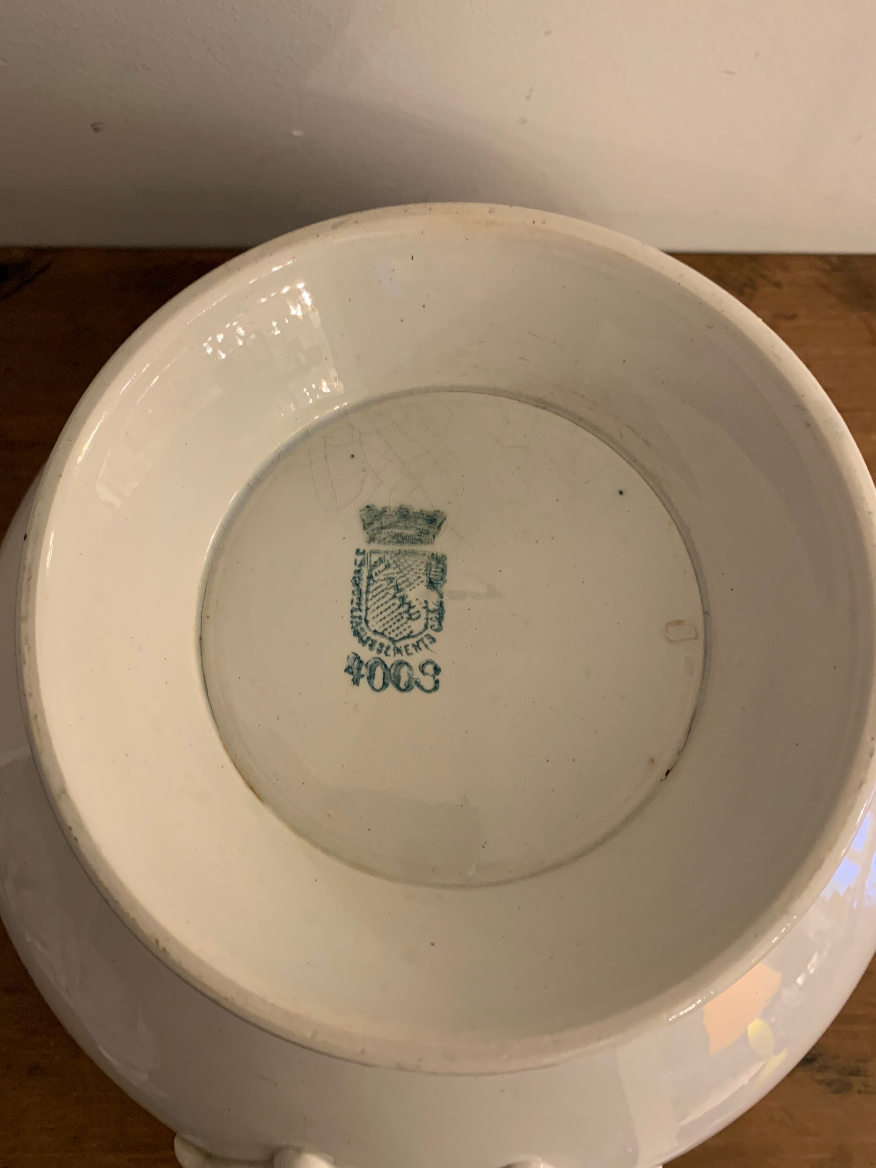 Soupière Saint Amand 1930s