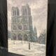 Pierre PERESS (1919-1990) Notre-Dame de Paris, Huile sur toile 1980's