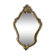 Small violin mirror in gilded resin