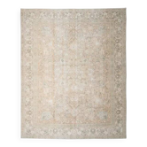 1970s Vintage Persian Handknotted Wool Orange Oversize Area Rug  297x373