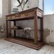 19th-century oak console table