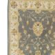 Grey Wool Runner Rug, Handmade Floral Ziegler Hallway Runner 182x72cm