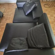 B&B Italia - Andy '13 - Paolo Piva - Sofa design in black natural leather