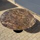 Original round Knoll Tulip dining table (137cm) Emperador glossy NEW CONDITION!