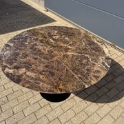 Original round Knoll Tulip dining table (137cm) Emperador glossy NEW CONDITION!
