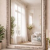 Antique Louis-Philippe mirror "Sidonie" – Art Nouveau decor