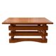 Table basse brutaliste en orme  – années 70