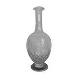 Old chiseled glass carafe