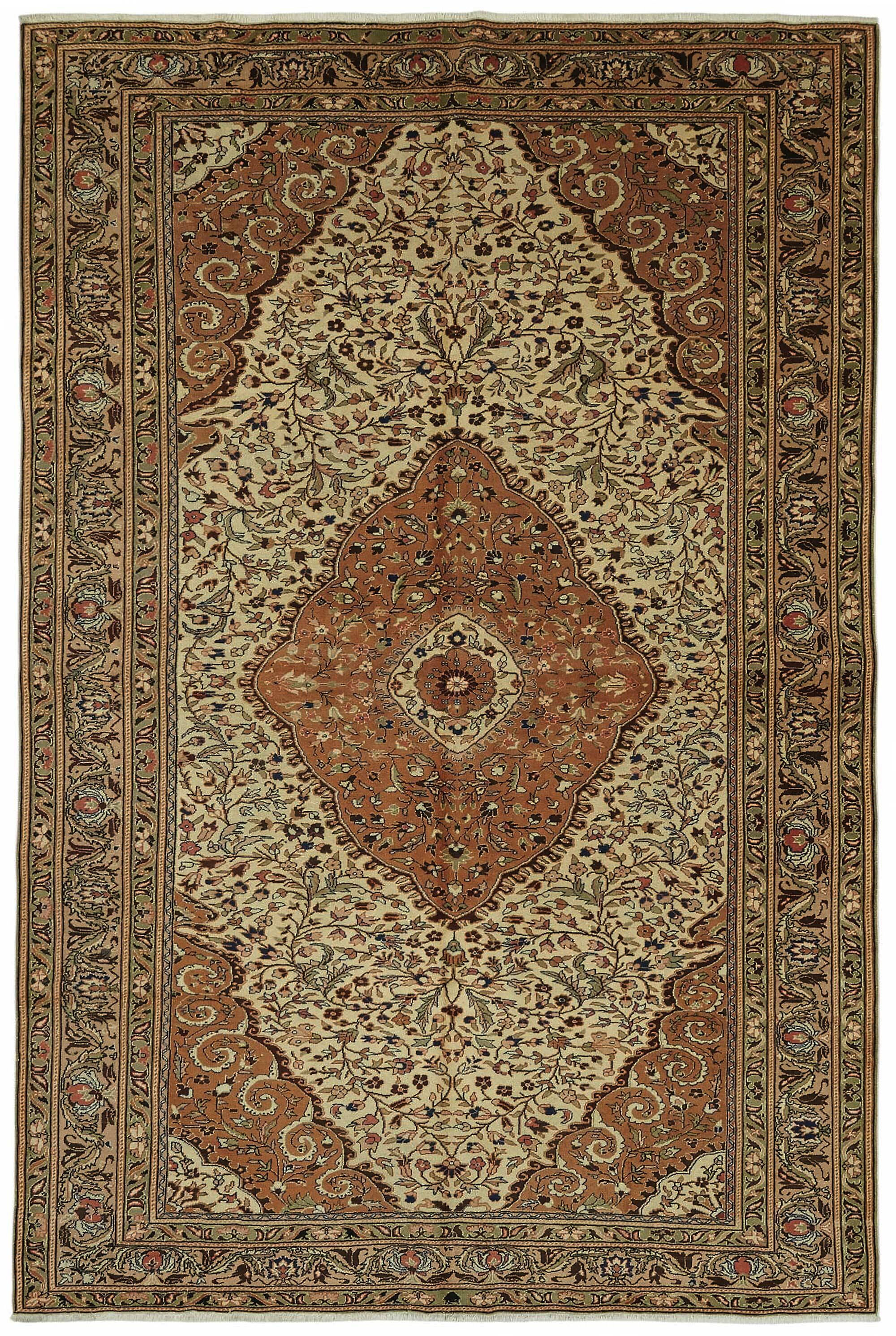 Turkish Wool Vintage Kayseri Rug 200 cm x 302 cm
