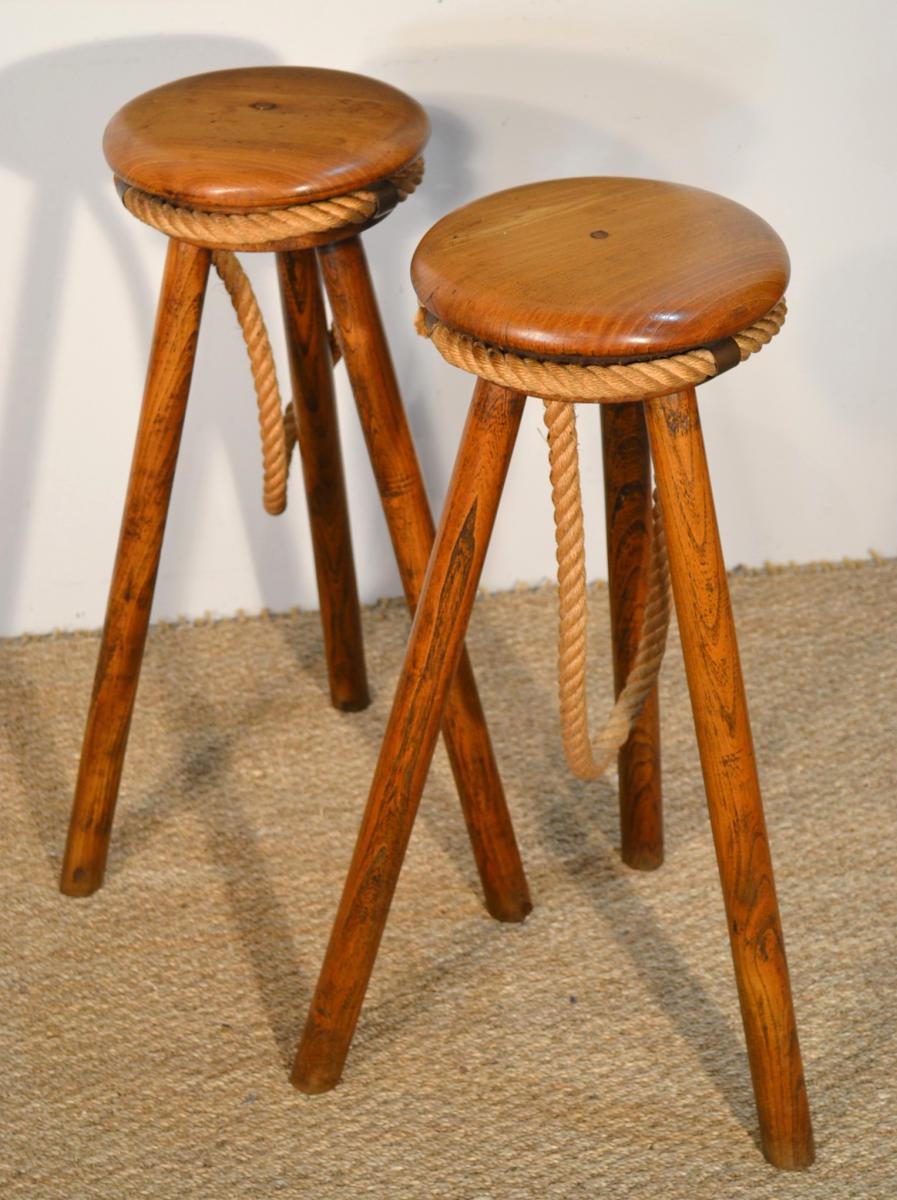 Pair of bar stools, 50-60 years