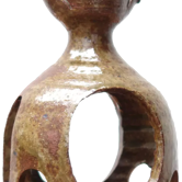 Bougeoir lanterne en grès années 60