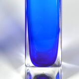 Murano Crystal Jarrones Sommerso Azul Cobalto
