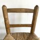 Chaise enfant en bois et paille