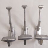 3 hooks vintage aluminum