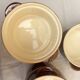 Set of 5 glazed ceramic pots villeroy & boch - vintage