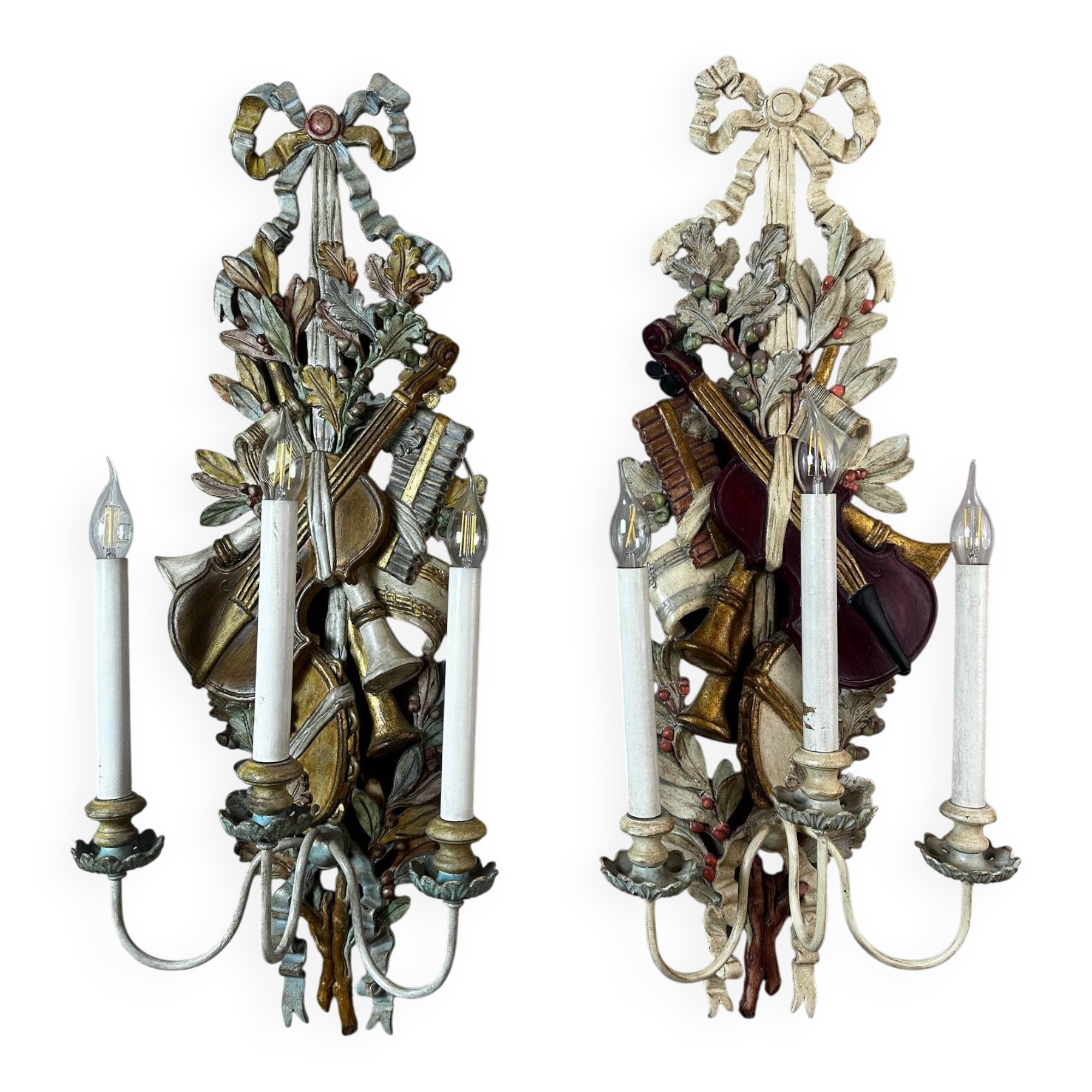 Paire d'appliques Louis XVI