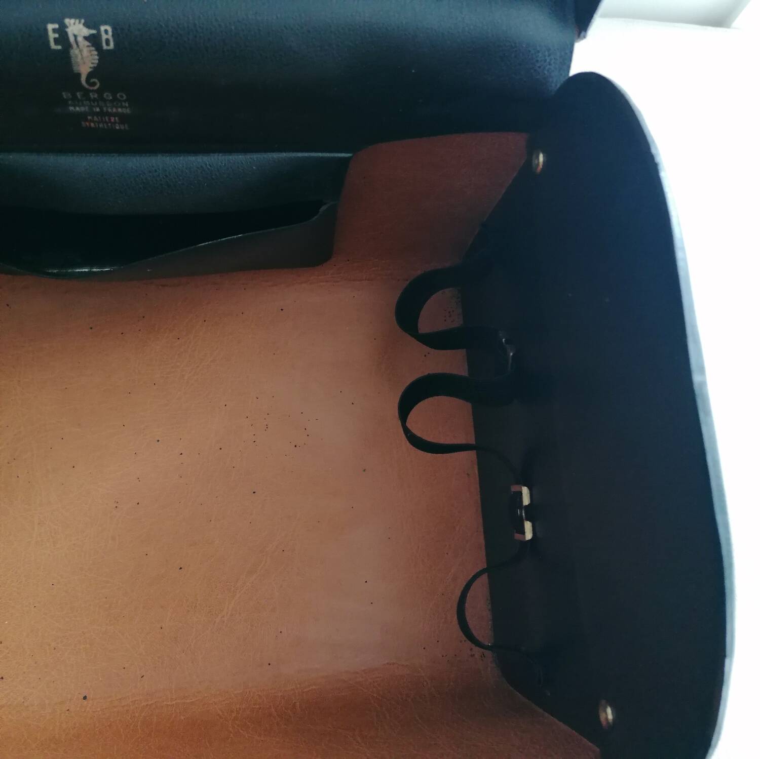 Vanity case old Bergo Aubusson black