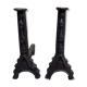 Paire de chenets en fer forgé