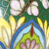 Pair of Asian enamel cloisonné vases