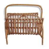 Porte revue en rotin