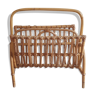 Rattan magazine holder