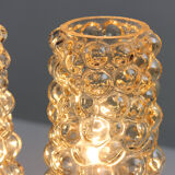 Lampes de table du milieu du siècle en verre et plastique, tchécoslovaquie années 1960