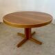 Vintage 70s Scandinavian design oak extendable table
