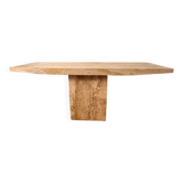 Italian Console Table, Travertine, Mid-Century Modern, 1970s Design