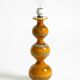 Large 1960s ceramic table or floor lamp in light brown by Kaiser Leuchten
