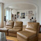 Lot de 5 chauffeuses en cuir vintage