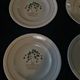 Series of six dessert plates Longwy years 50 cherry blossoms