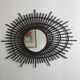 Vintage mirror 1960 orTF rattan sun - 80 x 67 cm