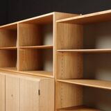 Oak sideboard and two shelves by Borge Mogensen