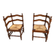 Pair of corner chairs called “fireside chairs”