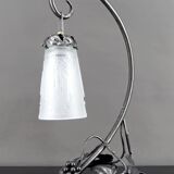 Wrought Iron Lamp, "Vine", Muller Frères Lunéville, Art Deco, c. 1930