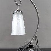 Wrought Iron Lamp, "Vine", Muller Frères Lunéville, Art Deco, c. 1930