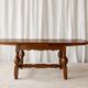 Scandinavian oak draw-leaf refectory-style coffee table, circa 1960s