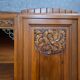 Art Deco library in carved walnut, circa 1930