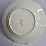 Plate in gien earthenware model rambouillet "couple of pheasants" signed in the décor, 26 cm